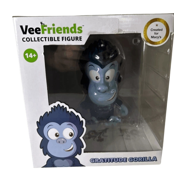 New VeeFriends Cartoon Gratitude Gorilla Collectible Figurine - Picture 3 of 4